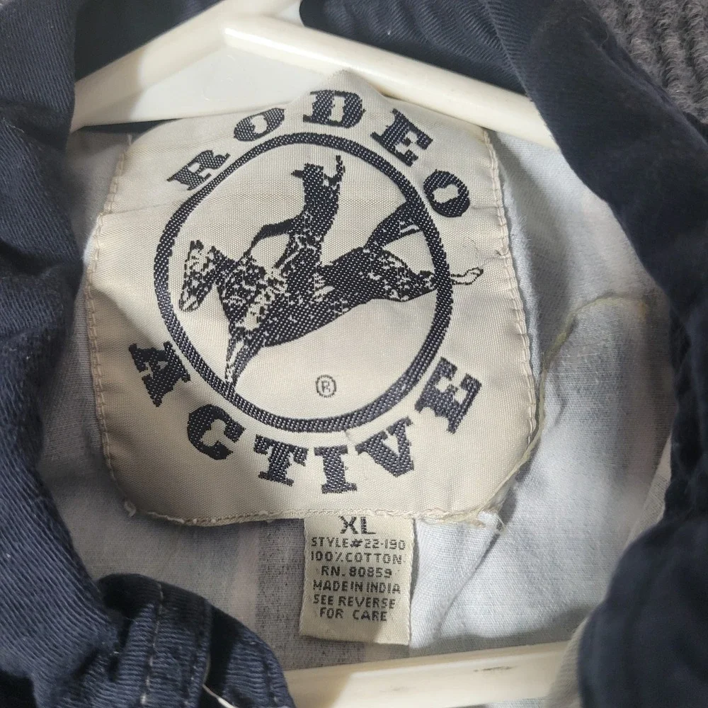 Vintage Y2K Rodeo‎ Active Western Aztec Geometric Long Sleeve Shirt Size XL